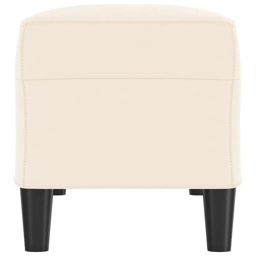 Bænk 100x35x41 cm velour cremefarvet