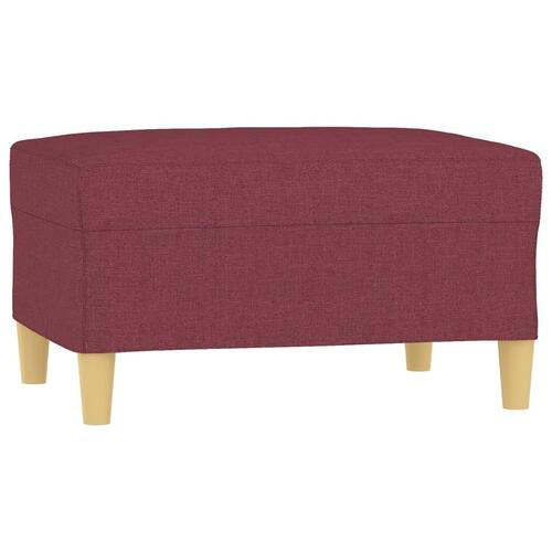 Fodskammel 70x55x41 cm stof vinrød