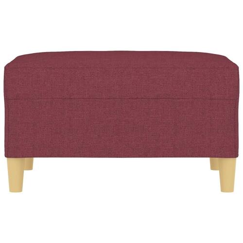 Fodskammel 70x55x41 cm stof vinrød