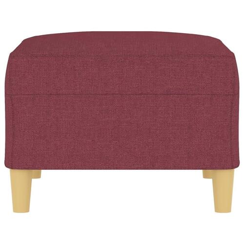 Fodskammel 70x55x41 cm stof vinrød