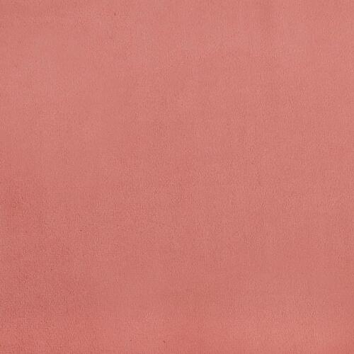 Bænk 70x35x41 cm velour lyserød