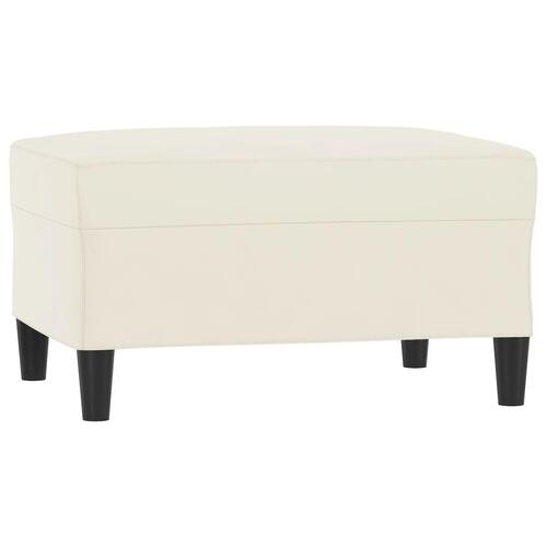 Fodskammel 70x55x41 cm velour cremefarvet
