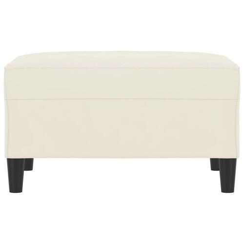 Fodskammel 70x55x41 cm velour cremefarvet
