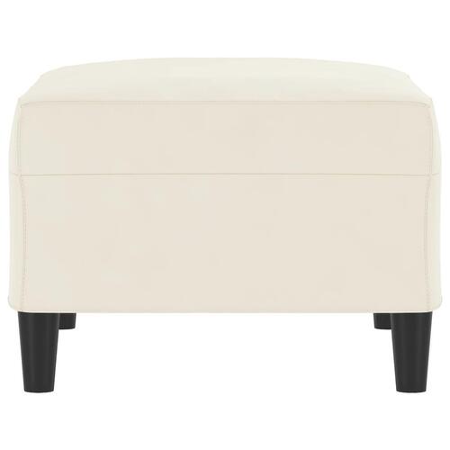 Fodskammel 70x55x41 cm velour cremefarvet