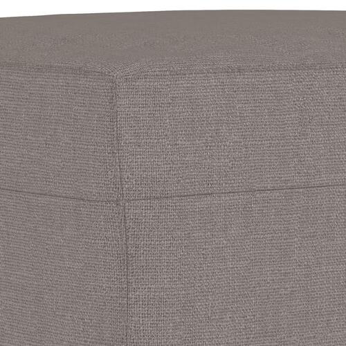 Fodskammel 70x55x41 cm stof gråbrun