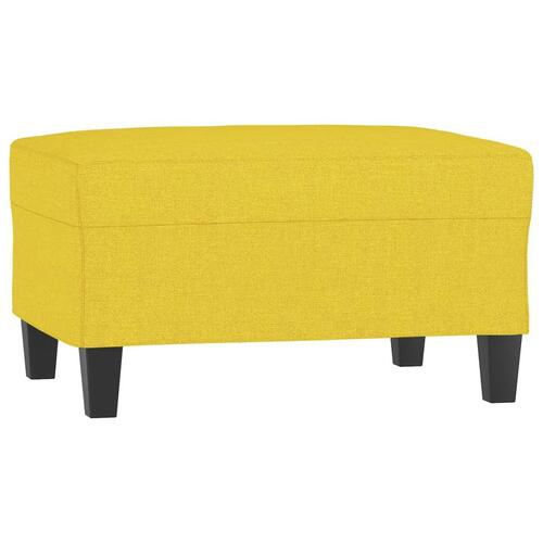 Fodskammel 70x55x41 cm stof lysegul