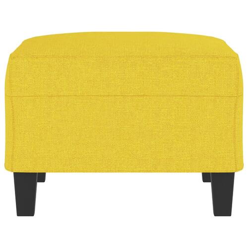 Fodskammel 70x55x41 cm stof lysegul
