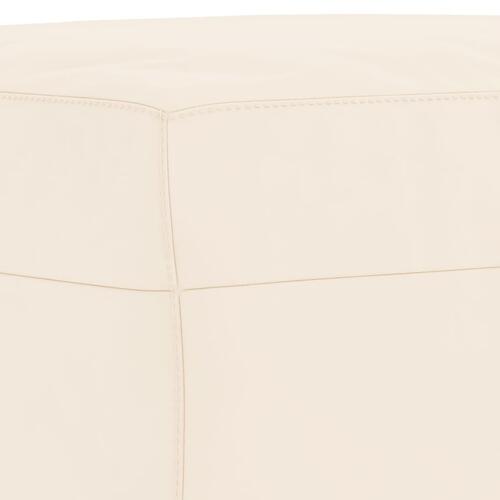 Bænk 70x35x41 cm velour cremefarvet