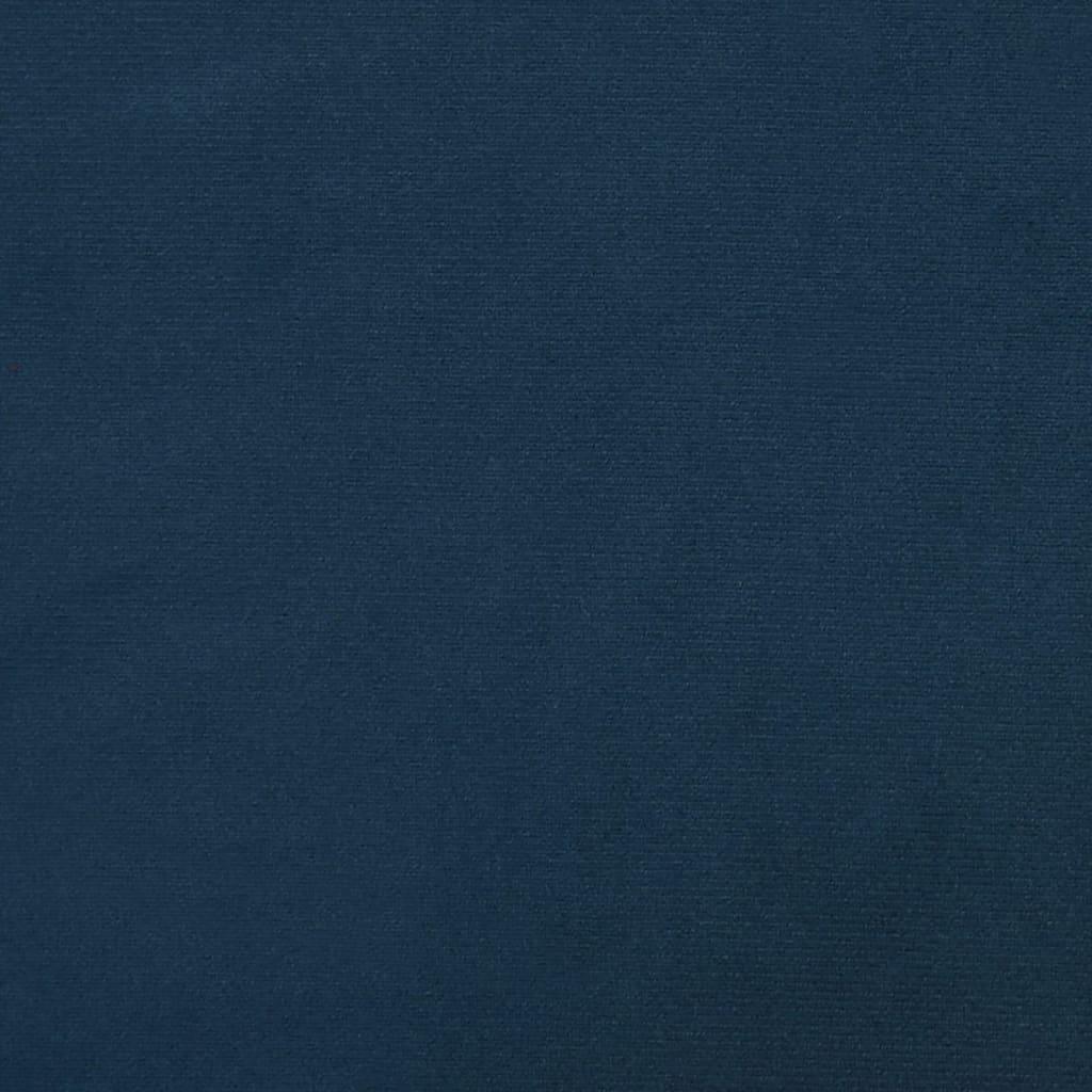 Bænk 100x35x41 cm velour blå