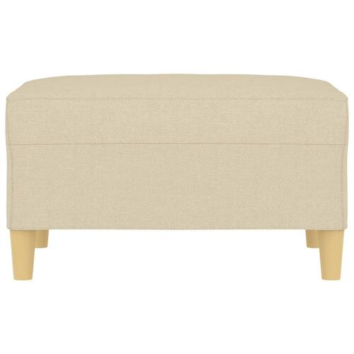 Fodskammel 70x55x41 cm stof cremefarvet