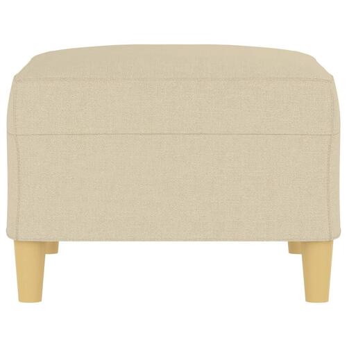 Fodskammel 70x55x41 cm stof cremefarvet