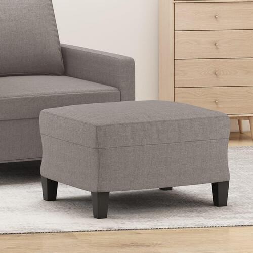 Fodskammel 60x50x41 cm stof gråbrun