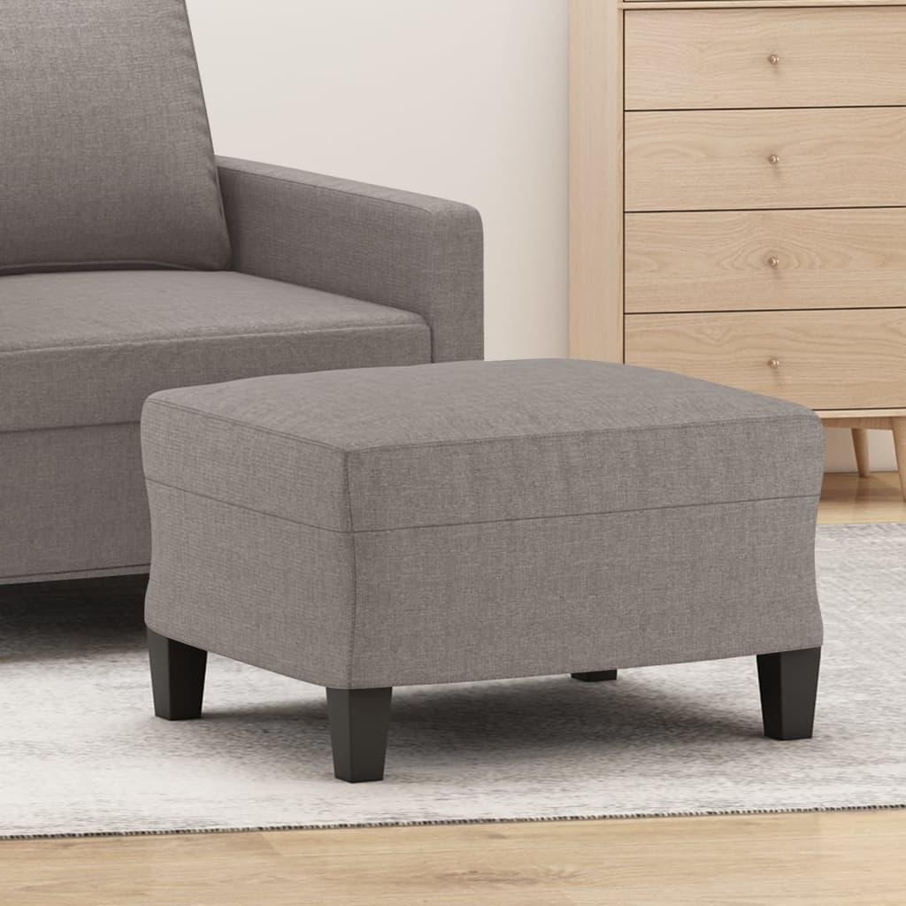 Fodskammel 60x50x41 cm stof gråbrun