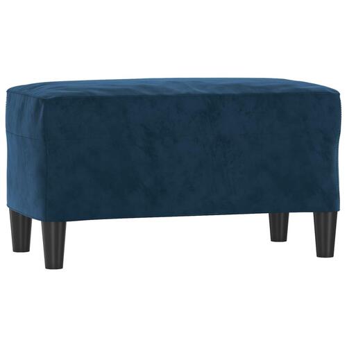 Bænk 70x35x41 cm velour blå