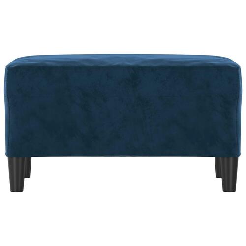 Bænk 70x35x41 cm velour blå