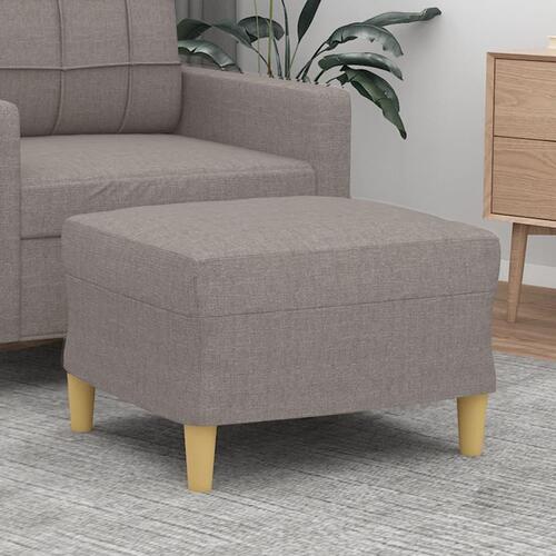 Fodskammel 60x50x41 cm stof gråbrun