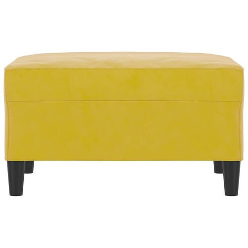 Fodskammel 70x55x41 cm velour gul