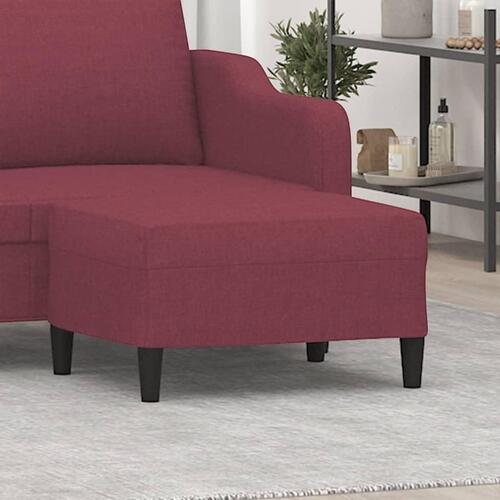 Fodskammel 70x55x41 cm stof vinrød