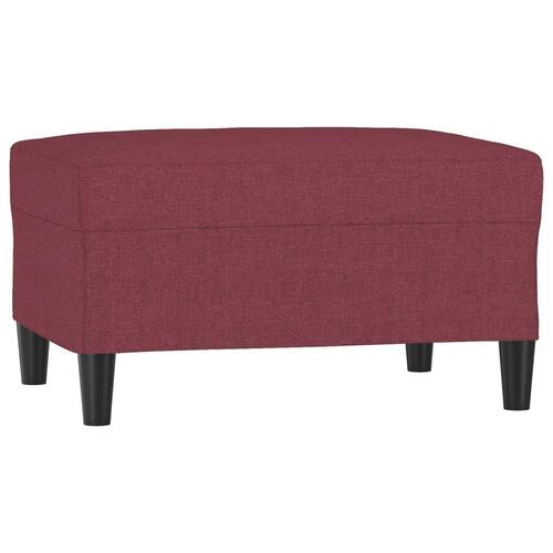 Fodskammel 70x55x41 cm stof vinrød