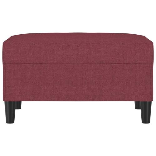 Fodskammel 70x55x41 cm stof vinrød