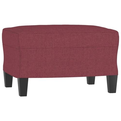 2 personers sofa med hynder stof vinrød