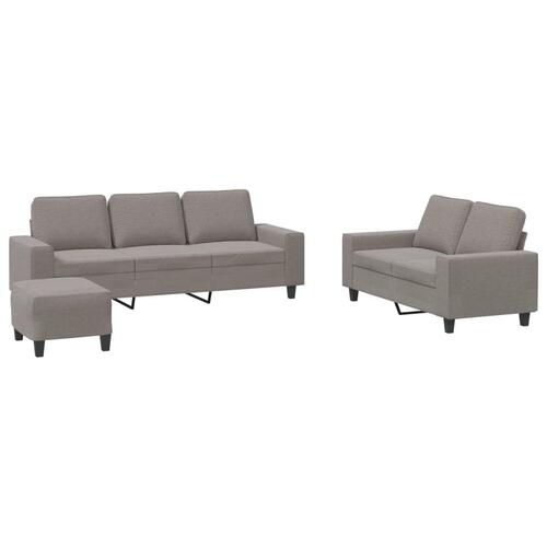 3 personers sofa stof gråbrun