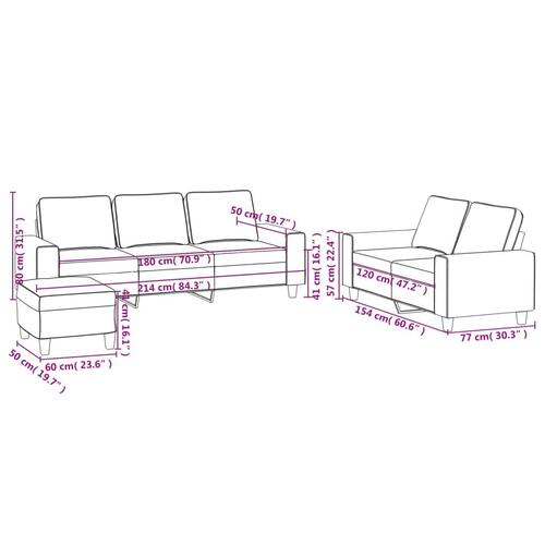 3 personers sofa stof gråbrun