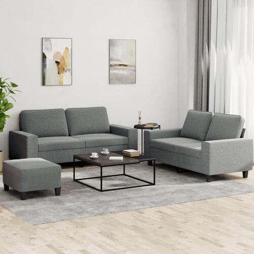3 personers sofa stof mørkegrå