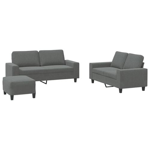 3 personers sofa stof mørkegrå
