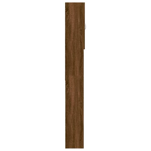 Vaskemaskineskab 64x25,5x190 cm brun egetræsfarve