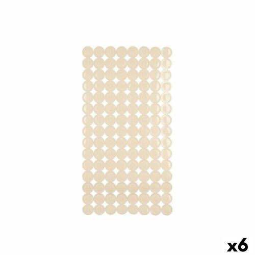 Skridsikker måtte til Brusebad Beige PVC 68 x 36 x 1 cm (6 enheder)