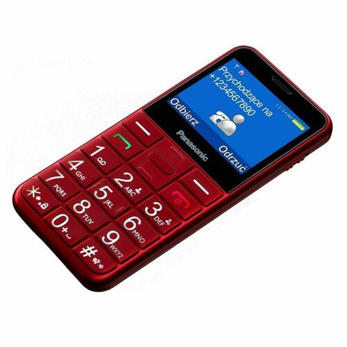 Mobiltelefon til ældre mennesker Panasonic KX-TU155EXRN 2,4" Rød