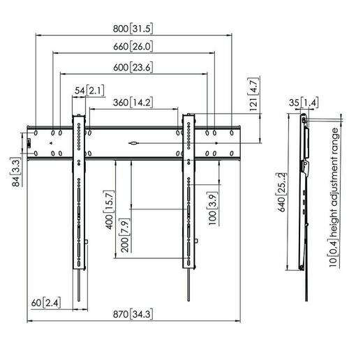 TV-holder Vogel's 7368000 80" 100 kg