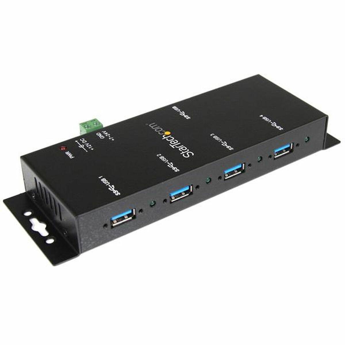 Startech USB hub ST4300USBM - 4x USB-A 3.2 Gen 1, sort