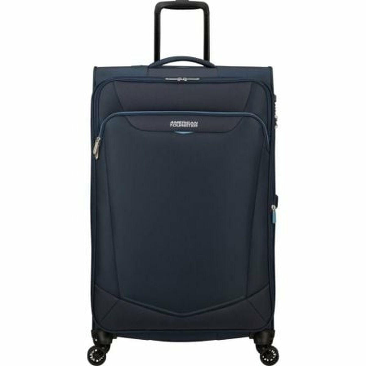 American Tourister SummerRide Spinner kuffert 116 l - blå (80 × 48 × 30 cm)