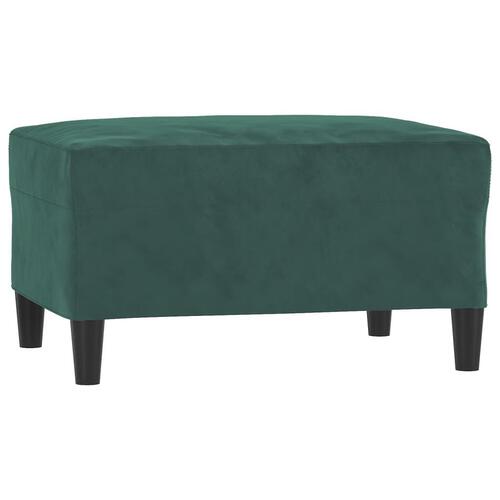 Sofasæt 4 dele med hynder velour mørkegrøn