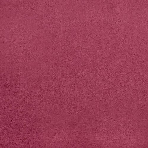 Lænestol 62x79x79 cm velour vinrød