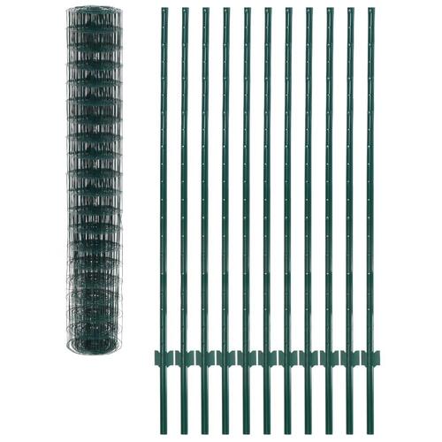 Eurohegn 20 x 1,5 m stål grøn