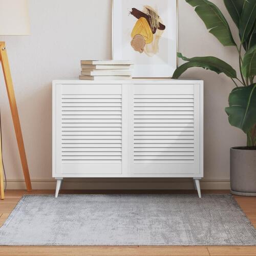 Skabslåger 2 stk. 61,5x49,4 cm lameldesign massivt fyr hvid