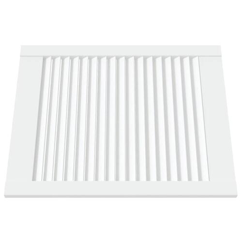 Skabslåger 2 stk. 61,5x49,4 cm lameldesign massivt fyr hvid