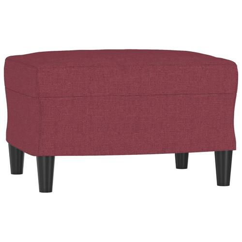 Fodskammel 60x50x41 cm stof vinrød