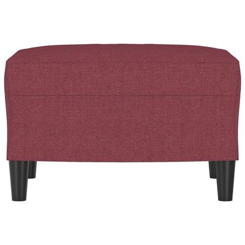 Fodskammel 60x50x41 cm stof vinrød