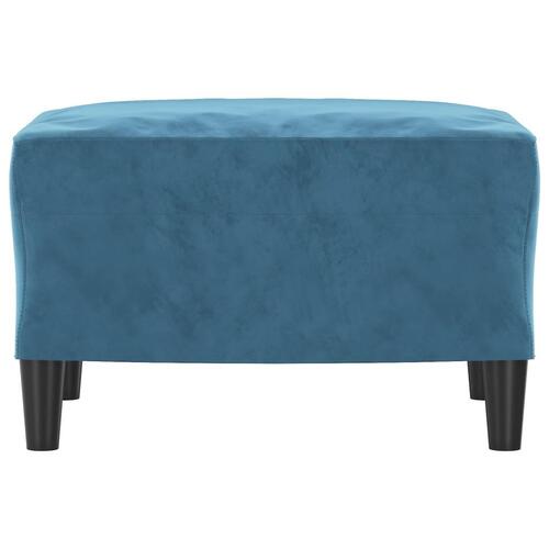 Fodskammel 60x50x41 cm velour blå