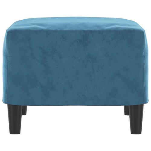 Fodskammel 60x50x41 cm velour blå