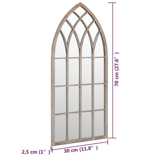 Spejl 70x30 cm jern sandfarvet