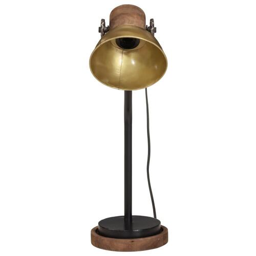 Skrivebordslampe 18x18x60 cm 25 W E27 antik messingfarve