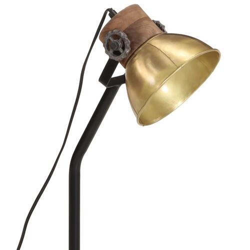 Skrivebordslampe 18x18x60 cm 25 W E27 antik messingfarve