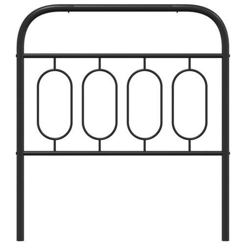 Sengegavl 80 cm metal sort
