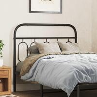Sengegavl 100 cm metal sort