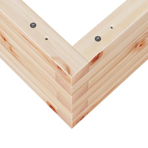 Plantekasse 60x60x23 cm massivt fyrretræ